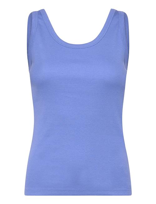 Slim Ribbed Tank Top GANT Blue