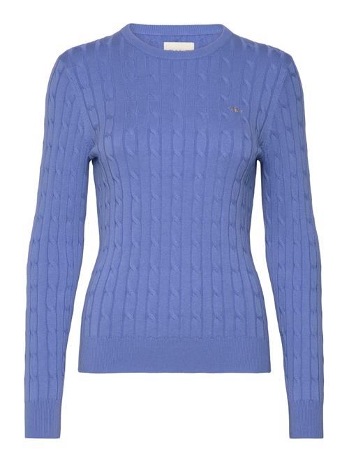 Stretch Cotton Cable C-Neck GANT Blue
