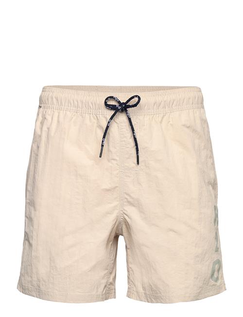 Leisure Logo Swim Shorts H2O Beige