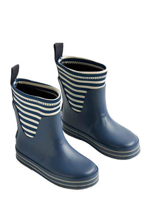Rubber Boot Mist Wheat Navy