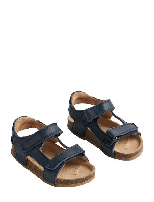 Sandal Cork Open Toe Corey Wheat Navy