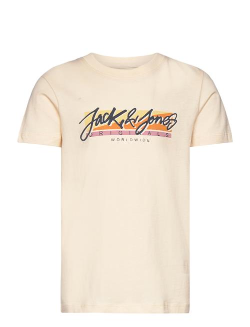 Jack & Jones Jortampa Fastrunner1 Tee Ss Crewneck Jnr Jack & J S Cream