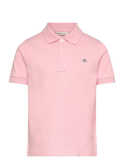 Shield Ss Pique GANT Pink