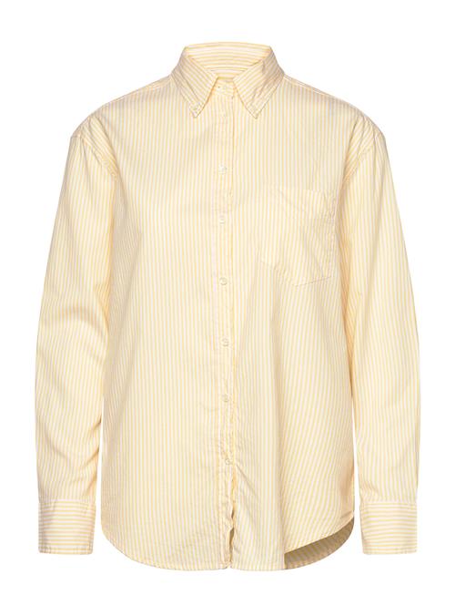 Rel Luxury Oxford Striped Bd Shirt GANT Yellow