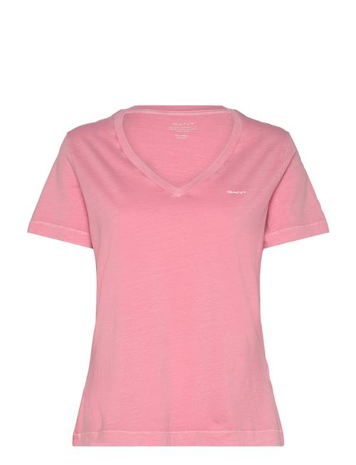 Reg Sunfaded Ss V-Neck T-Shirt GANT Pink