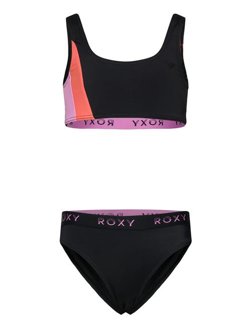 Colorblock Bralette Set Roxy Black