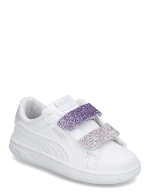 Puma Smash 3.0 L Glitter Velcro V Inf PUMA White