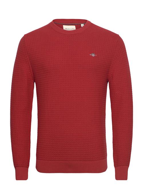 Cotton Textured C-Neck GANT Red