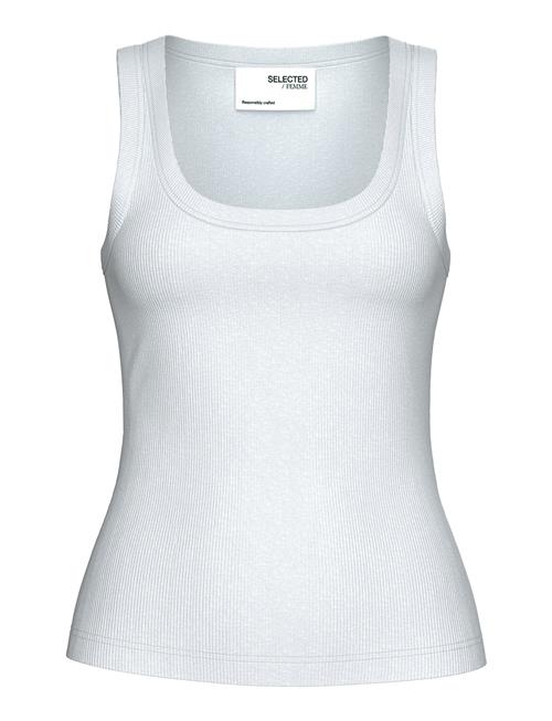 Slfanna U-Neck Tank Top Noos Selected Femme White