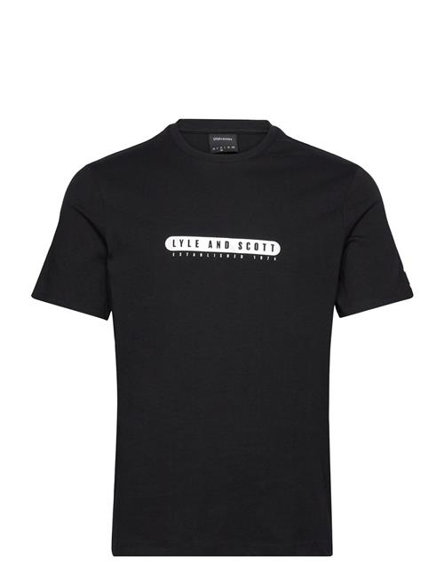 Rubberised Graphic T-Shirt Lyle & Scott Black