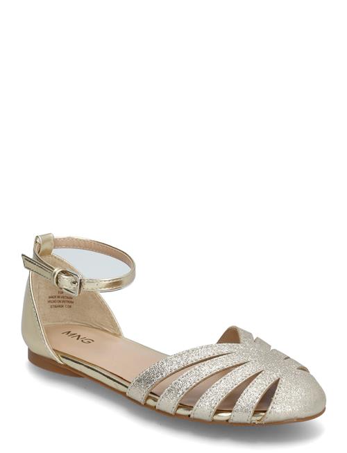 Se Strips Sandals Mango Gold ved Booztlet