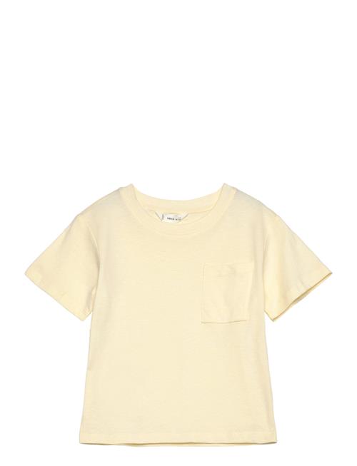Pocket Cotton T-Shirt Mango Yellow