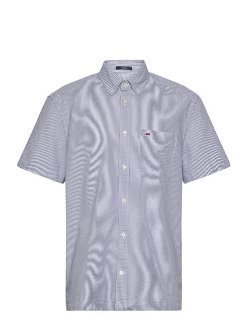 Tjm Reg Seersucker Stp Ss Shirt Tommy Jeans Blue