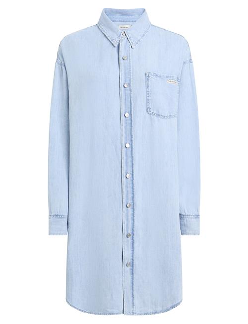 Relaxed Denim Shirt Dress Calvin Klein Jeans Blue