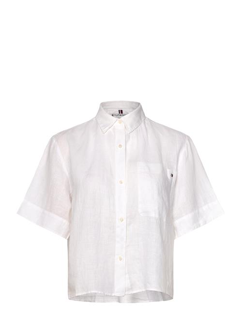Ess Linen Relaxed S/S Shirt Tommy Hilfiger White