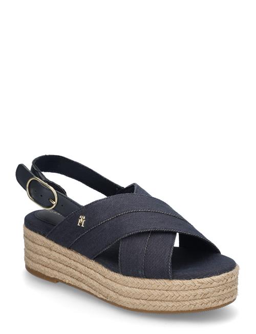 Denim Espadrille Platform Sandal Tommy Hilfiger Navy