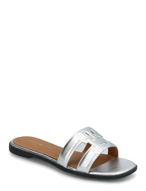 Th Logo Strap Metallic Mule Tommy Hilfiger Silver