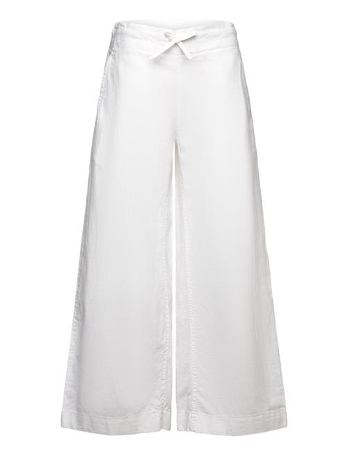 Pull On Cotton Linen Pants GANT White