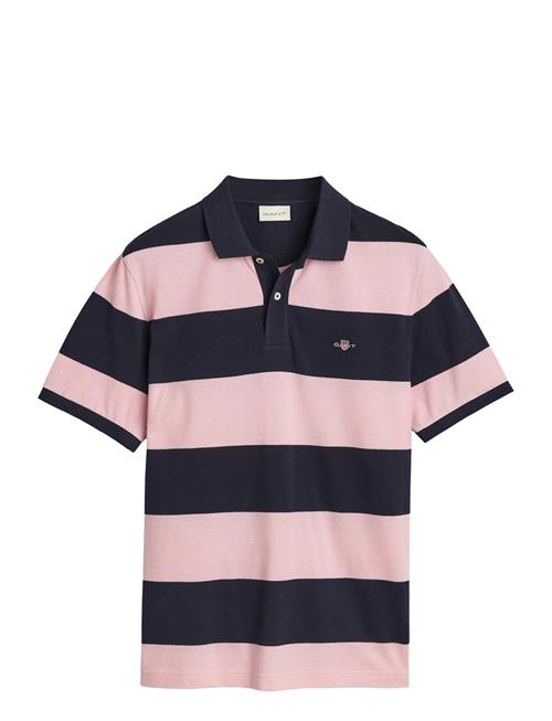 Block Stripe Polo GANT Pink