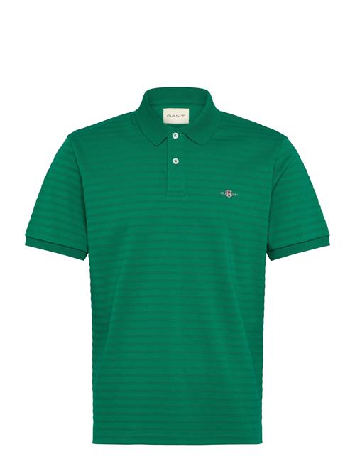 Texture Stripe Polo GANT Green