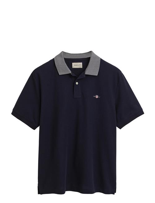 Tipping Detail Polo GANT Blue