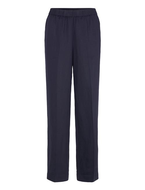 Linen Blend Pull On Pants GANT Navy