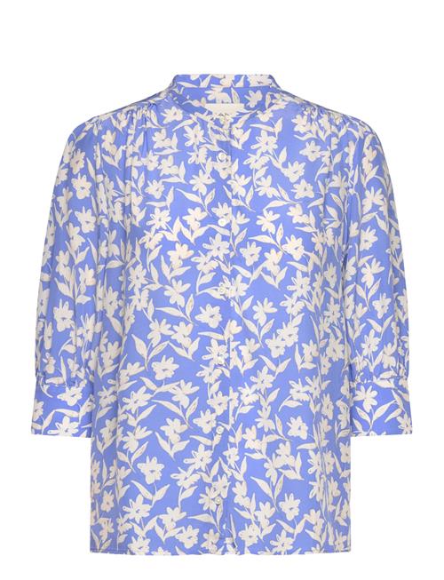 Rel Floral Print Ss Blouse GANT Blue
