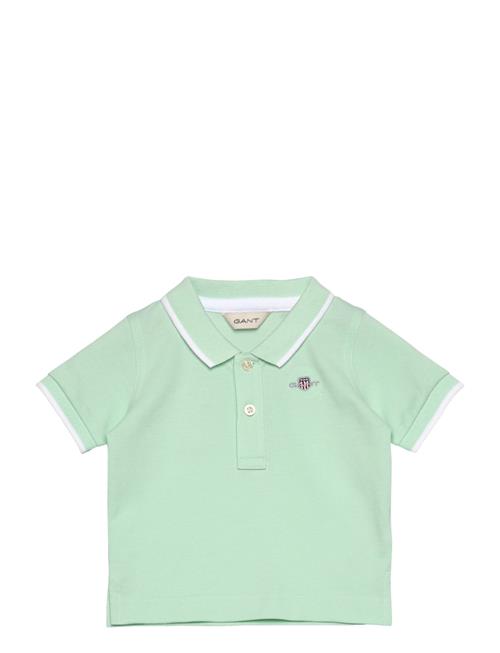 Contrast Tp Ss Pique Rugger GANT Green