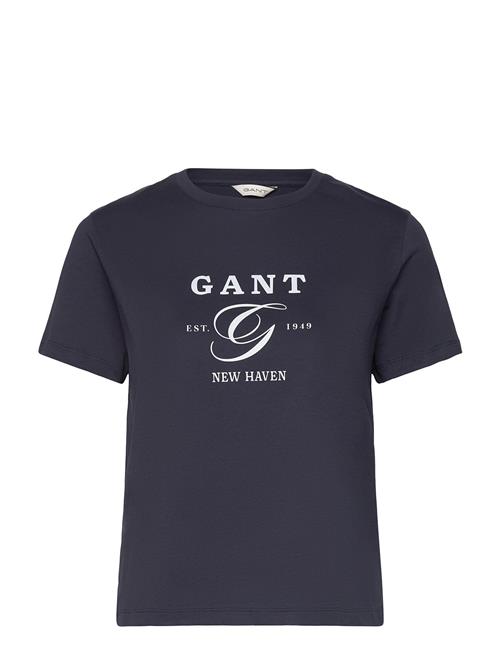 Reg Graphic Ss T-Shirt GANT Navy