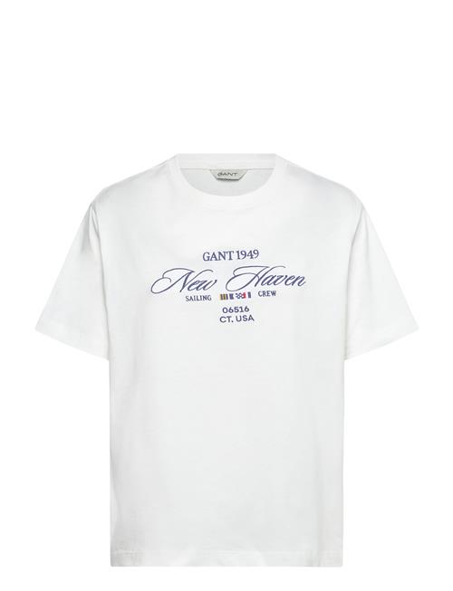 Graphic Ss T-Shirt GANT White