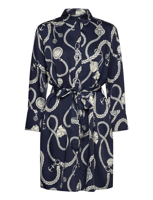 Rel Sailing Print Shirt Dress GANT Navy