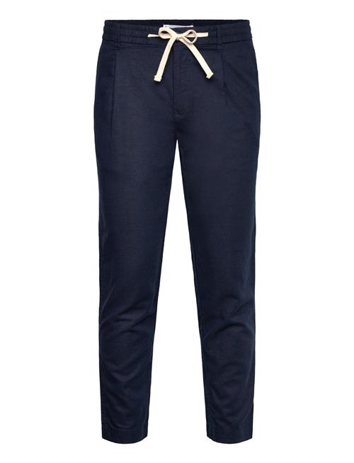 Slim-Fit Trousers With Drawstring Mango Navy