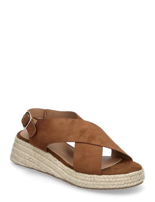 Onlminerva-2 Mf Cross Strap Wedge ONLY Brown