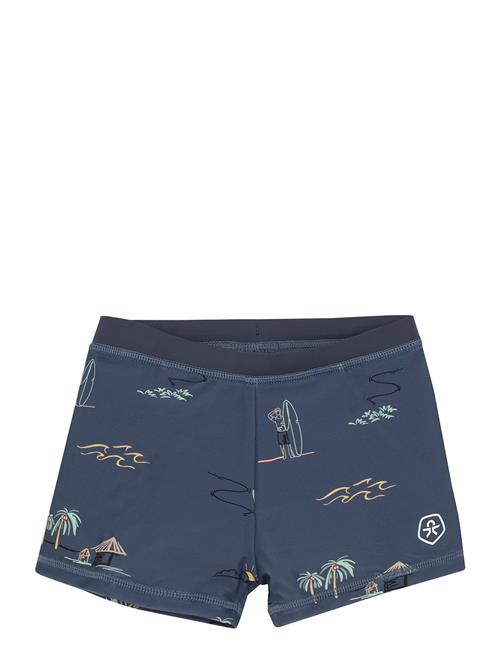 Swim Trunks, Aop Color Kids Navy