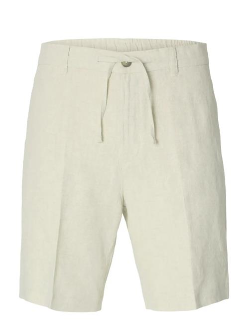 Slhregular-Leroy Linen Bld Shorts Noos Selected Cream