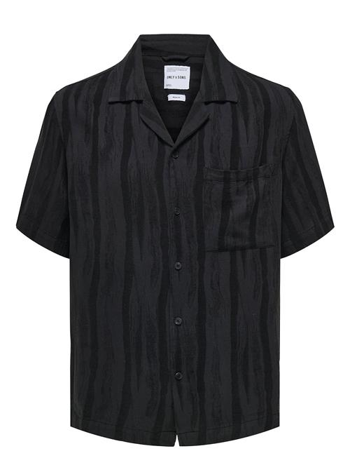 Onsrobert Ss Resort Linen Shirt 0253 ONLY & SONS Black