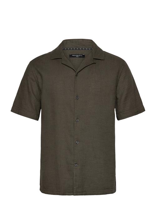 Ss Matty Weave Revere Shirt French Connection Khaki