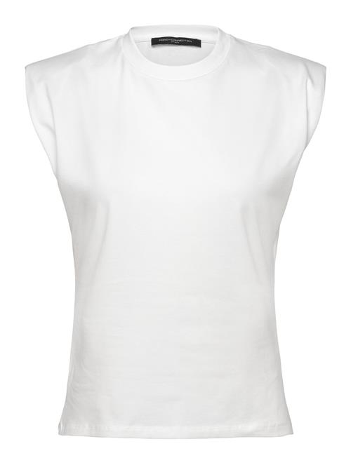 Rallie Shoulder Pad Tank French Connection White