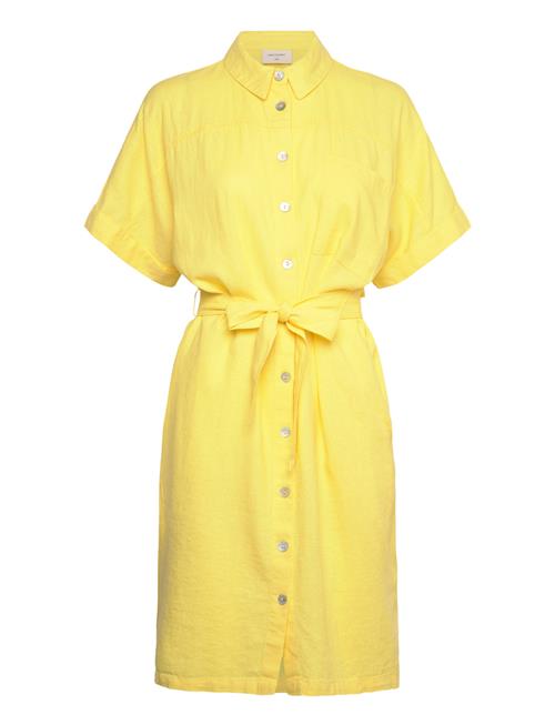Shirt Dress From Freequent In A Light Material. The Dress Has A Simple Silhouett FREE/QUENT Yellow