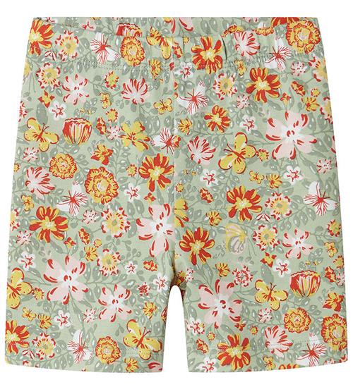 Name It Cykelshorts - NmfVayo - Aqua Gray/Yellow Flower