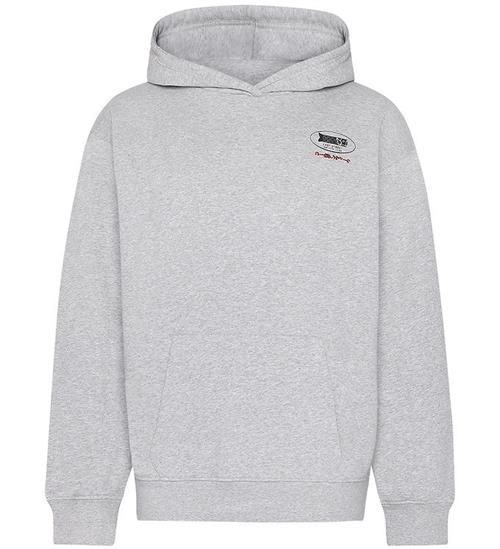 Grunt Hættetrøje - GRHenri - Snow Melange m. Print