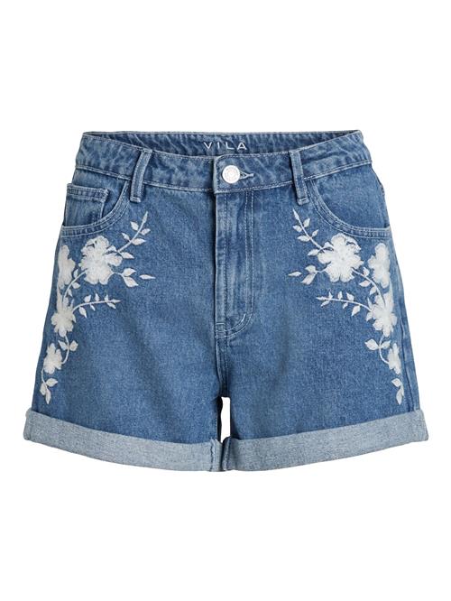 VILA Jeans  blue denim / hvid