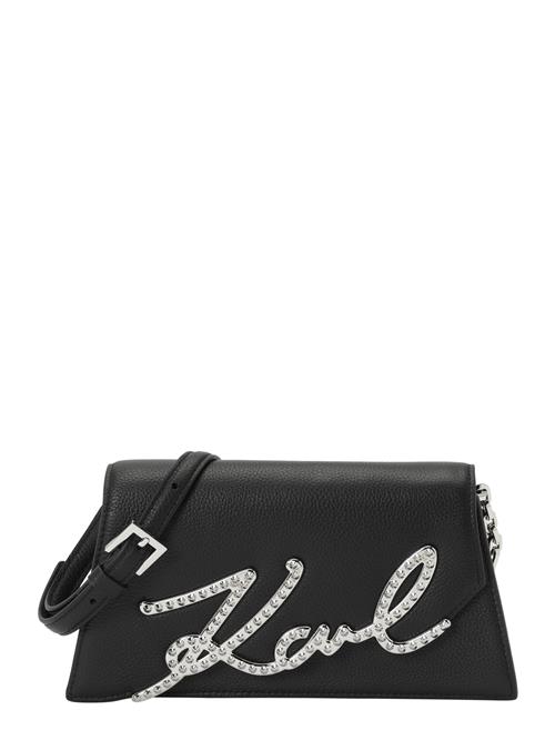 Karl Lagerfeld Skuldertaske  sort / sølv / transparent