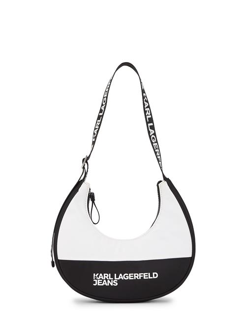KARL LAGERFELD JEANS Skuldertaske  sort / hvid