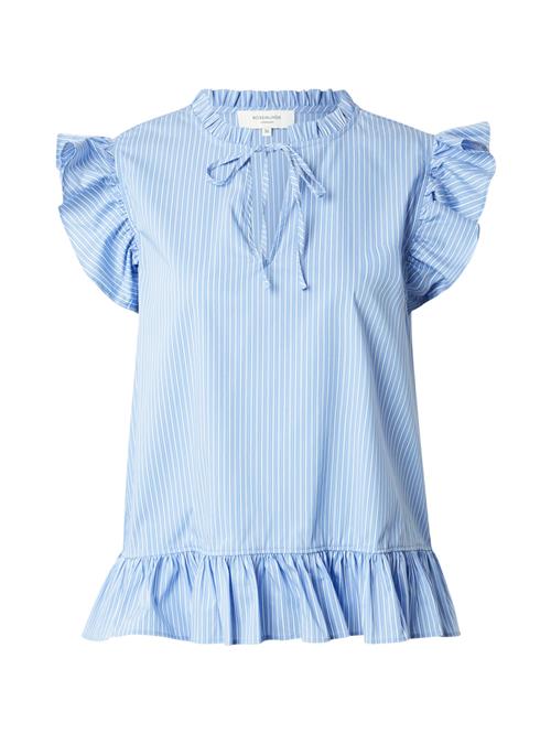 rosemunde Bluse 'Iris'  himmelblå / lyseblå / hvid