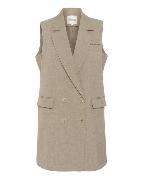 My Essential Wardrobe Vest 'Dion'  beige-meleret
