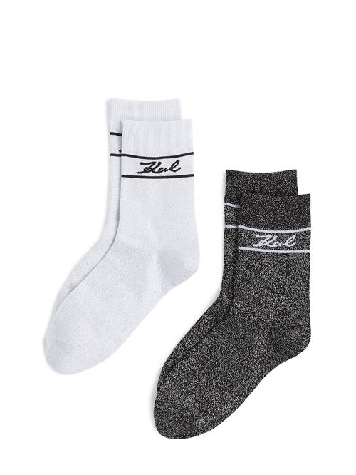 Karl Lagerfeld Sokker  sort / hvid