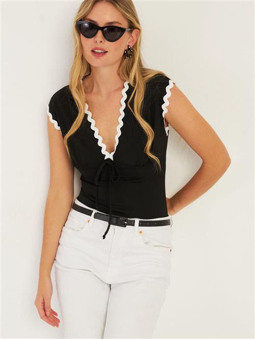 Cool & Sexy Overdel  sort / hvid