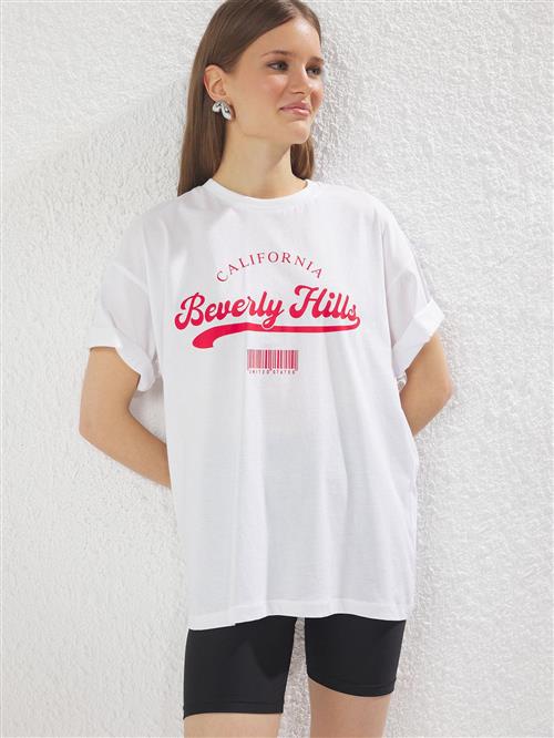 Trendyol Shirts  ecru / purpur