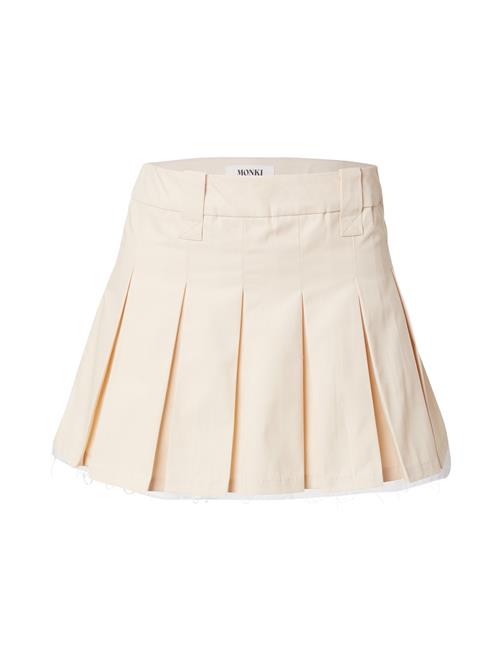 Monki Nederdel  sand / hvid